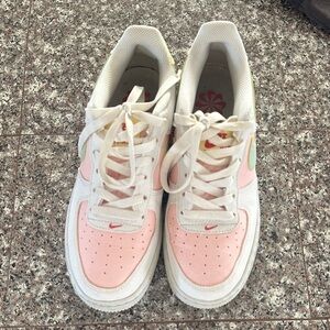 Nike Pink and White Athletic Shoes